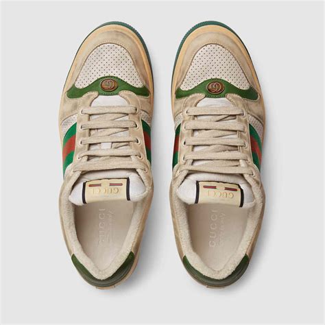 gucci purposely dirty shoes|expensive sneakers that look dirty.